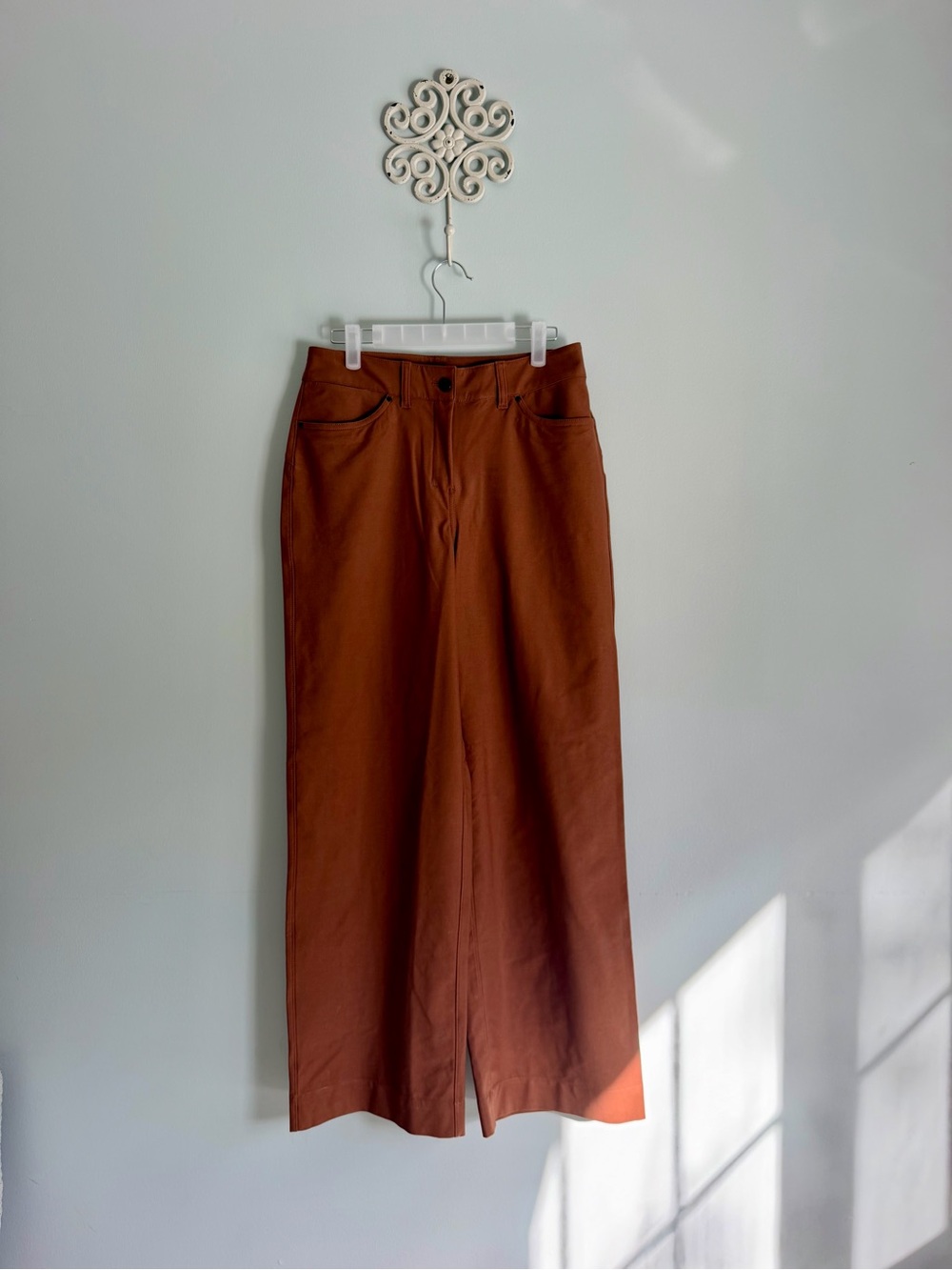 lululemon City Sleek 5-pocket pants. Wide-Leg Utilitech . Brown khaki Size 27